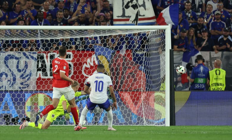 Mbappe broke his nose in France's first game of Euro 2024!