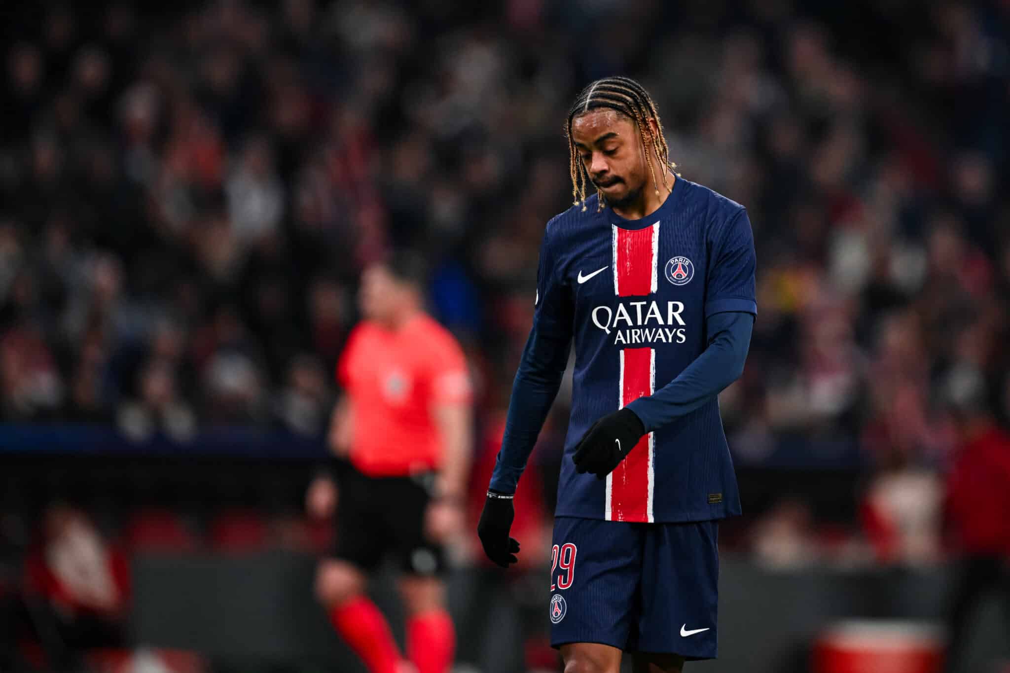 Bradley Barcola of Paris Saint-Germain