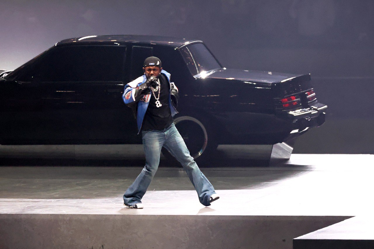 NEW ORLEANS, LOUISIANA - FEBRUARY 09: Kendrick Lamar performs onstage during Apple Music Super Bowl LIX Halftime Show at Caesars Superdome on February 09, 2025 in New Orleans, Louisiana.