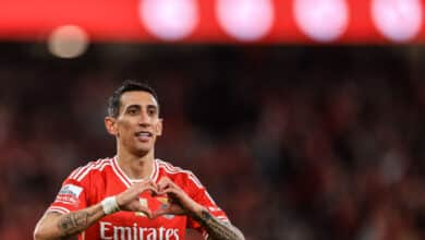 Angel Di Maria celebrates
