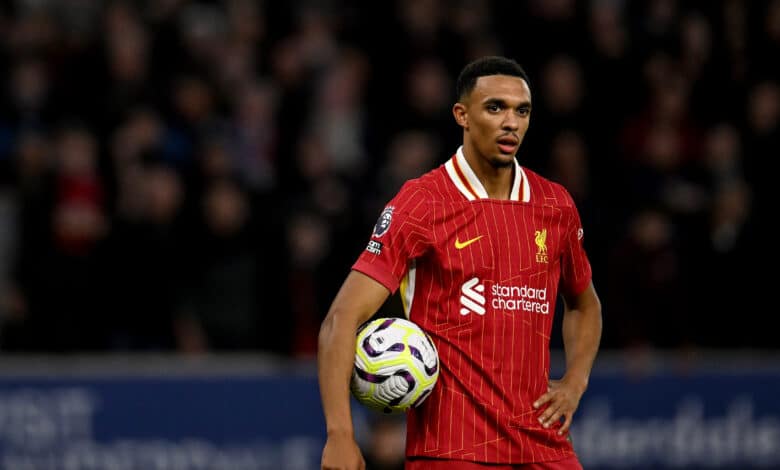 Trent Alexander-Arnold of Liverpool during the Premier League match