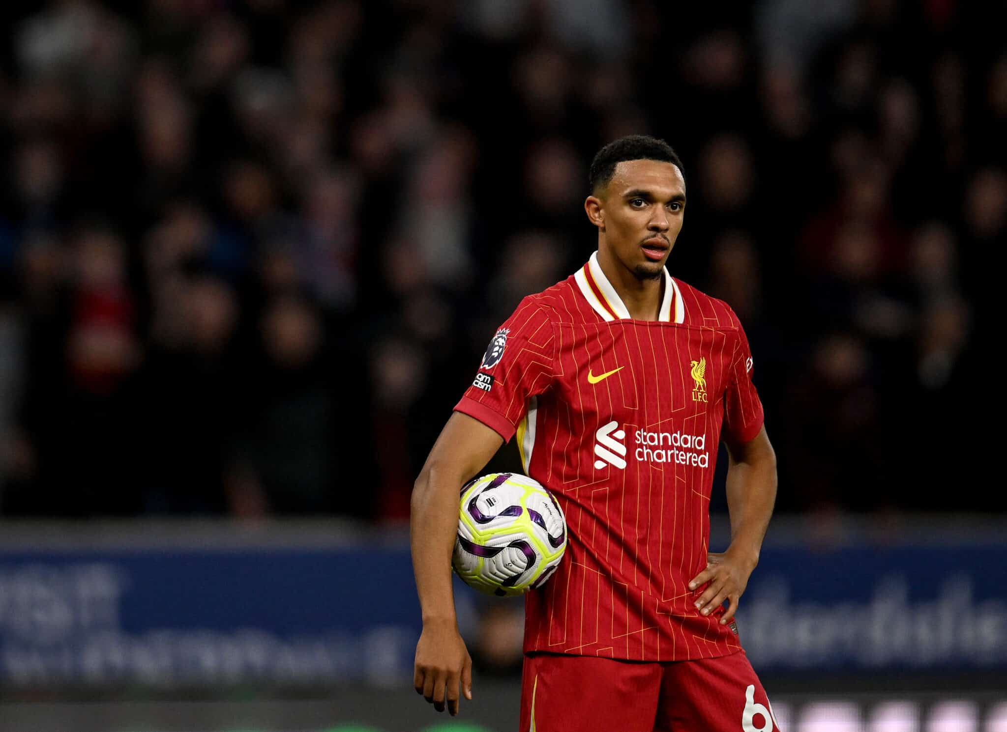 Trent Alexander-Arnold of Liverpool during the Premier League match