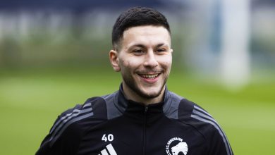 COPENHAGEN, DENMARK - DECEMBER 11: Roony Bardghji during a FC Copenhagen training session at Nummer 10, on December 11, 2024, in Copenhagen, Denmark.