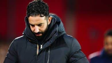 Manchester United manager Ruben Amorim during the Premier League match at the City Ground, Nottingham. Picture date: Tuesday April 1, 2025.