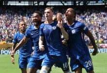 Cole Palmer #10 of Chelsea FC celebrates scoring his team's second goal