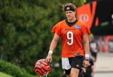 Joe Burrow #9 of the Cincinnati Bengals