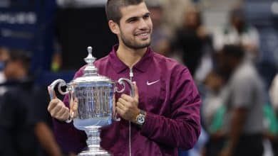 Winner Carlos Alcaraz of Spain