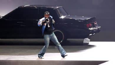 NEW ORLEANS, LOUISIANA - FEBRUARY 09: Kendrick Lamar performs onstage during Apple Music Super Bowl LIX Halftime Show at Caesars Superdome on February 09, 2025 in New Orleans, Louisiana.