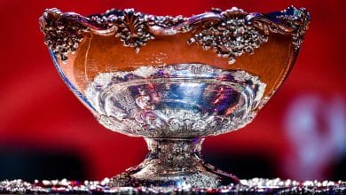 The Davis Cup trophy