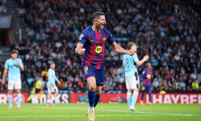 Robert Lewandowski of FC Barcelona