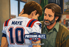 NFL Quarterback Stat Pressure-Blitz Jump - Drake Maye
