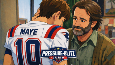 NFL Quarterback Stat Pressure-Blitz Jump - Drake Maye